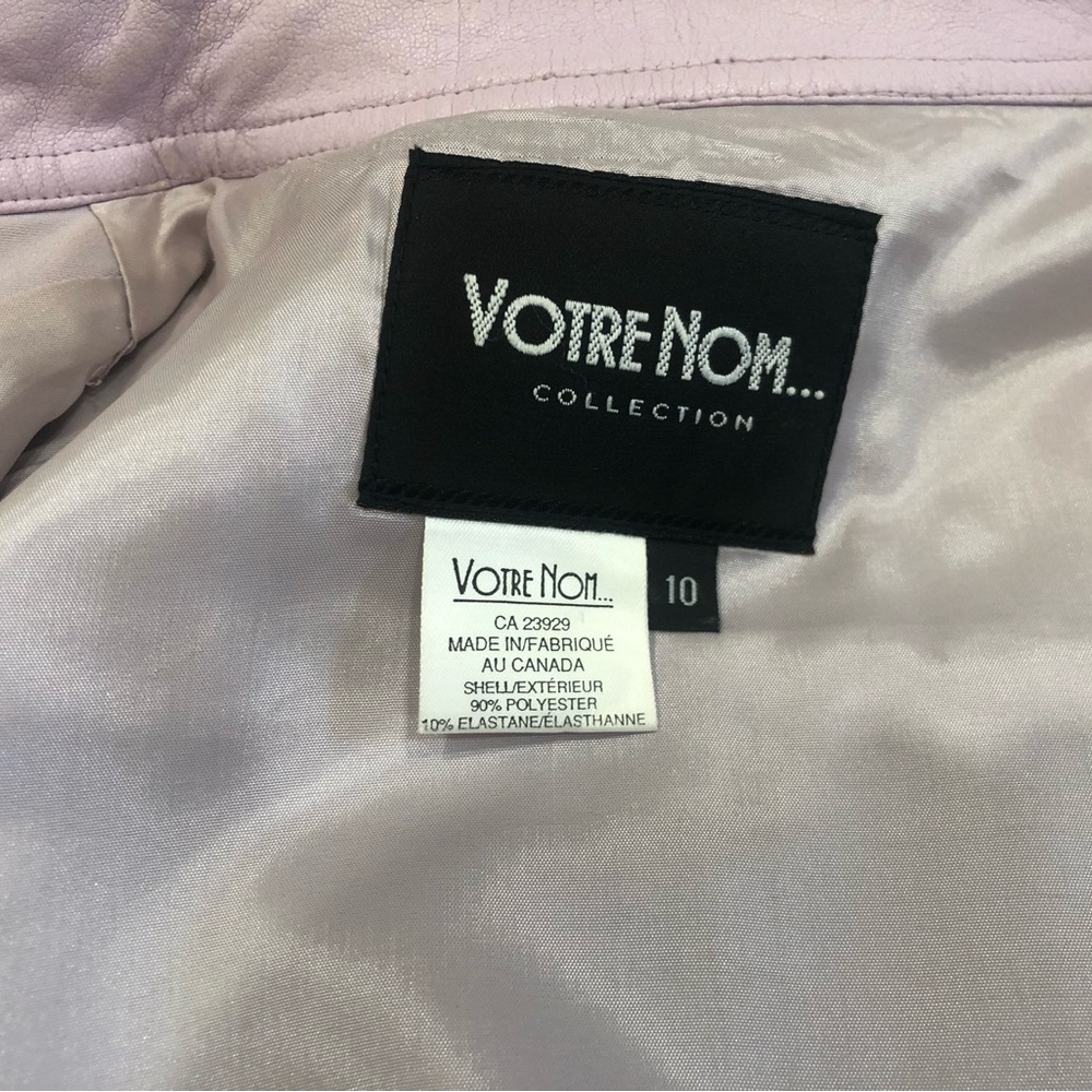 Votre Nom Light Pink Periwinkle Two-Piece Blazer Jacket and Skirt Set - Picture 9 of 15
